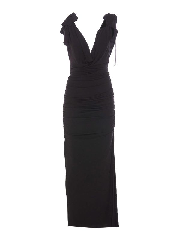 The Attico Maxi Robe - Noir