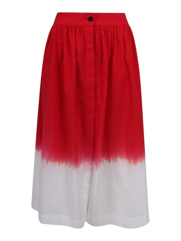 Mii Jupe Midi - Rouge