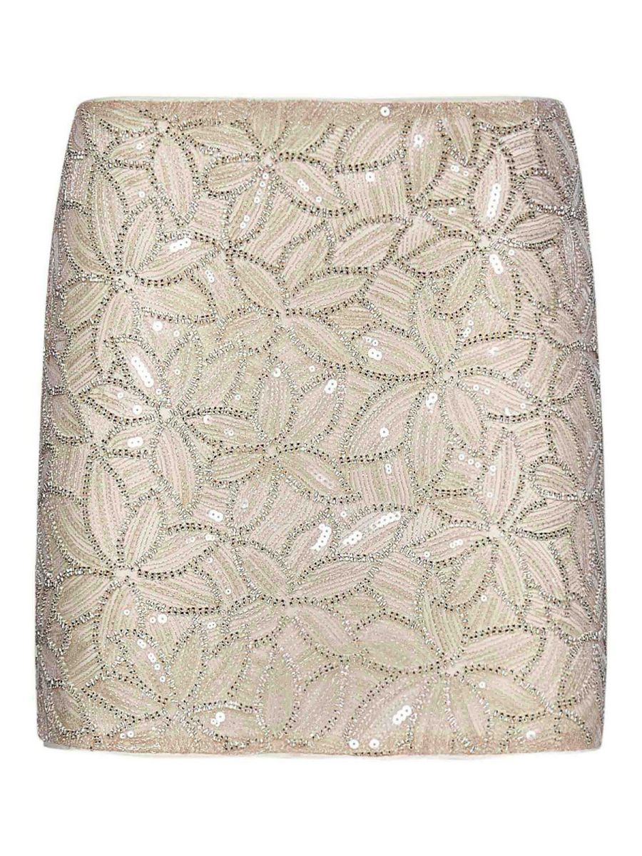 Rotate Birger Christensen Mini Jupe - Beige
