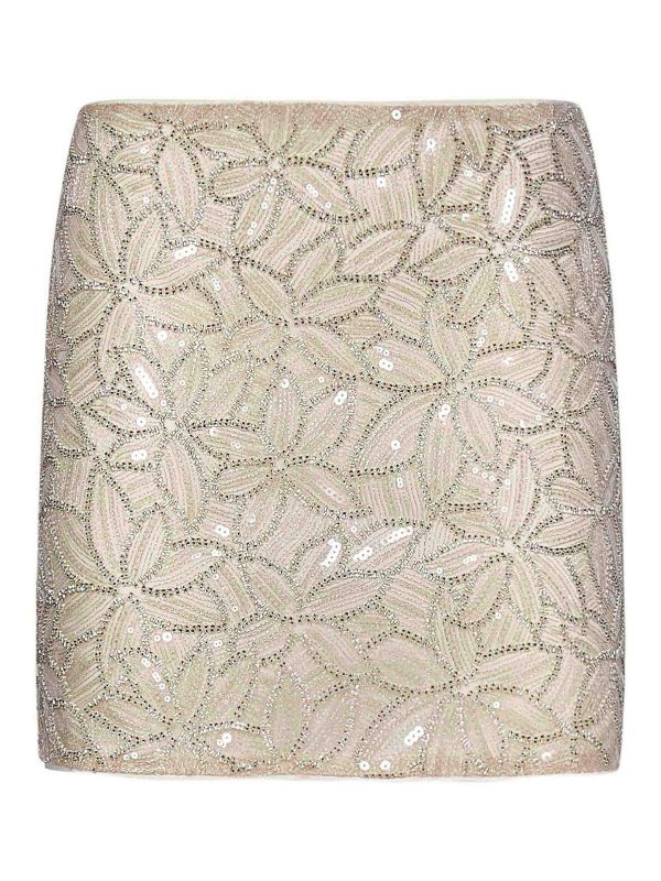 Rotate Birger Christensen Mini Jupe - Beige