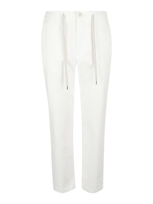 Eleventy Pantalons Décontractés - Blanc