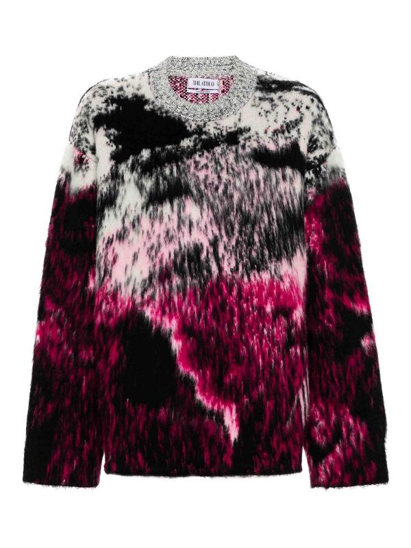 The Attico Pull Col Rond - Noir