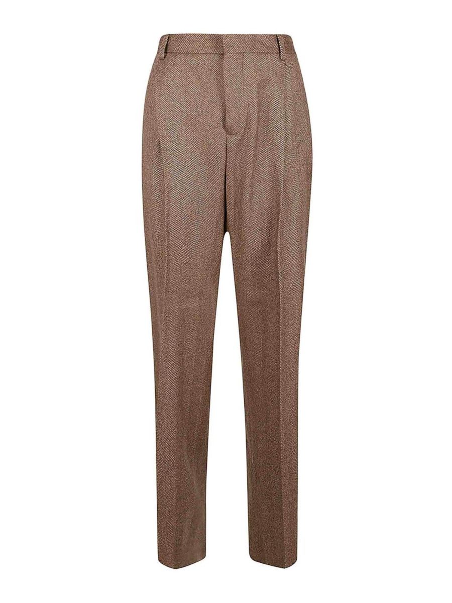 Saulina Pantalons Décontractés - Marron
