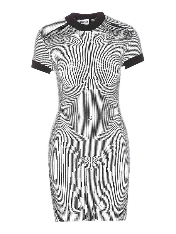 Jean Paul Gaultier Robe Courte - Blanc