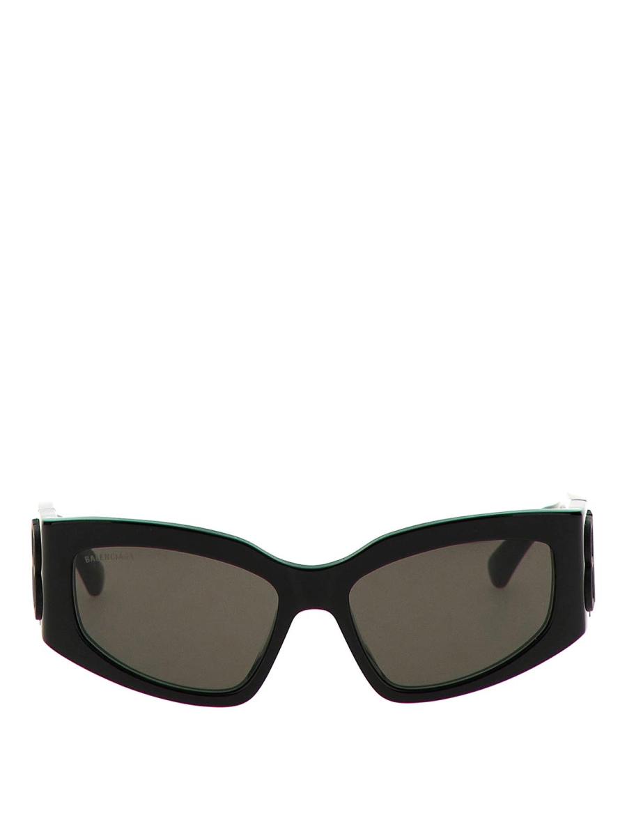 Balenciaga Lunettes De Soleil - Noir