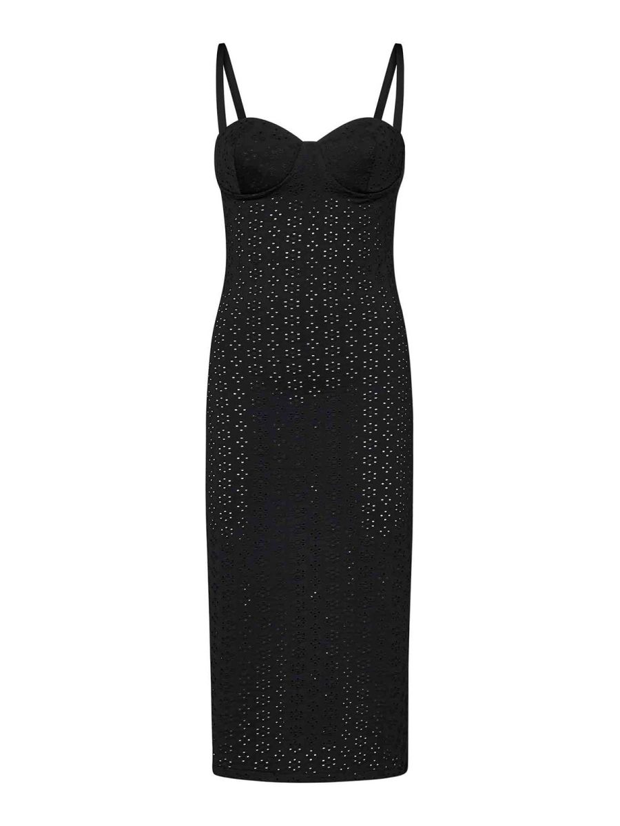 Fisico Robe Au Genou - Noir