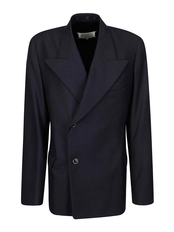 Maison Margiela Veste Casual - Bleu Foncé
