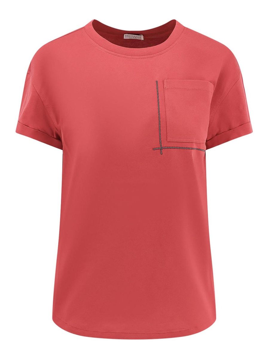 Brunello Cucinelli T-Shirt - Rouge