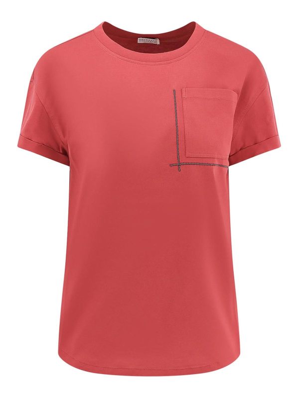Brunello Cucinelli T-Shirt - Rouge