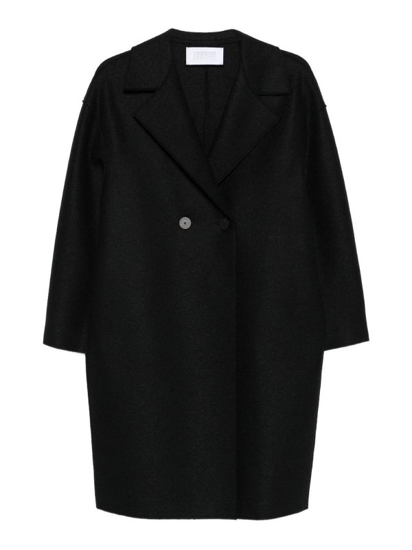 Harris Wharf London Manteau Court - Noir