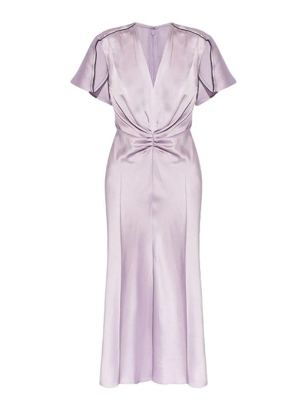 Victoria Beckham Robe Au Genou - Noir