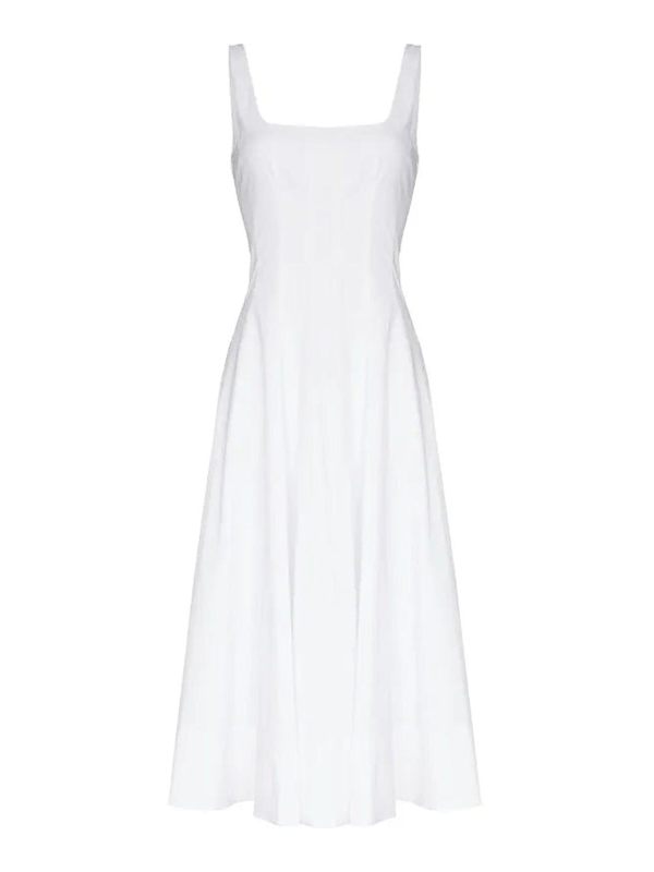 Staud Maxi Robe - Blanc