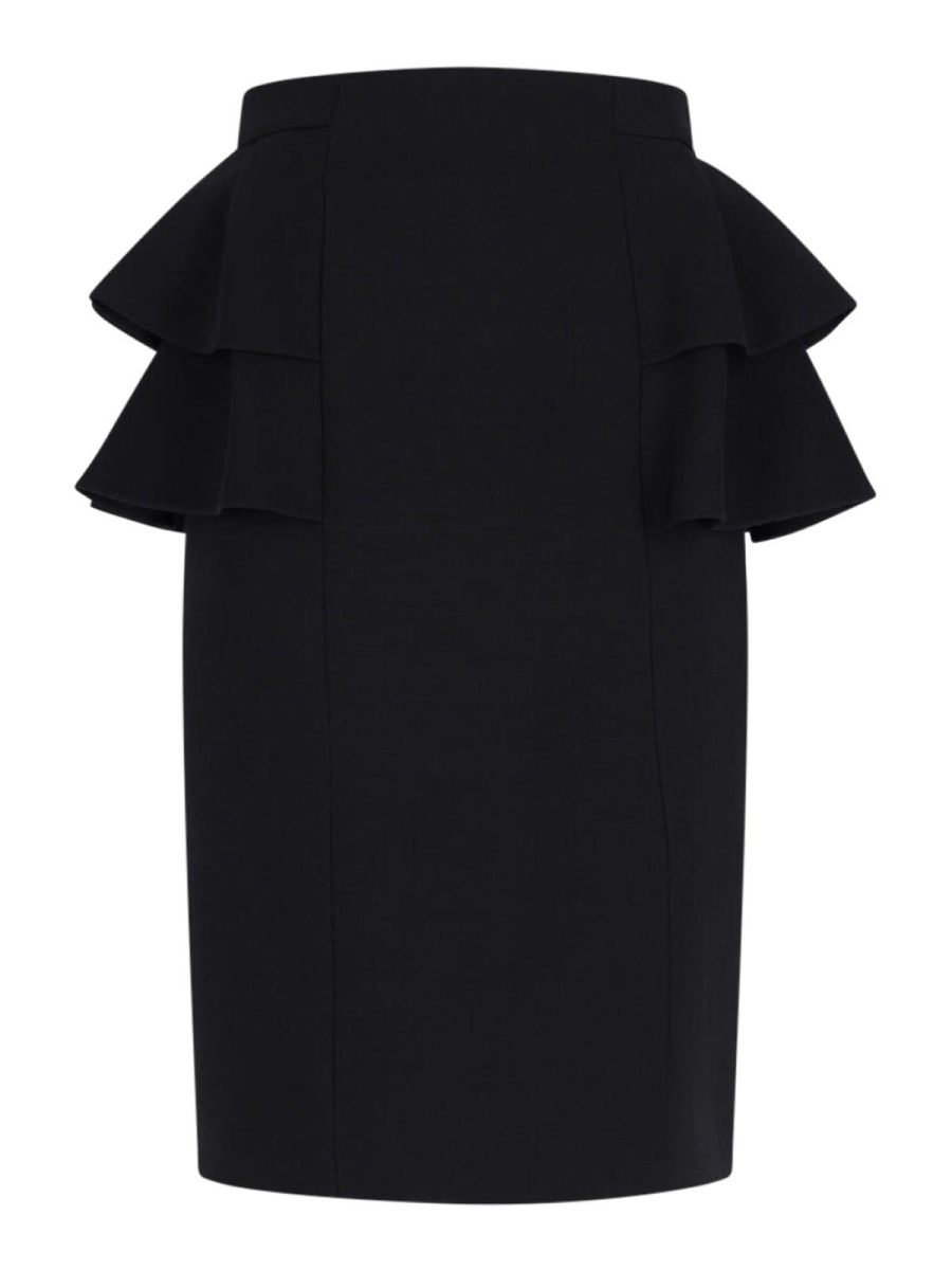 Valentino Jupe Midi - Noir