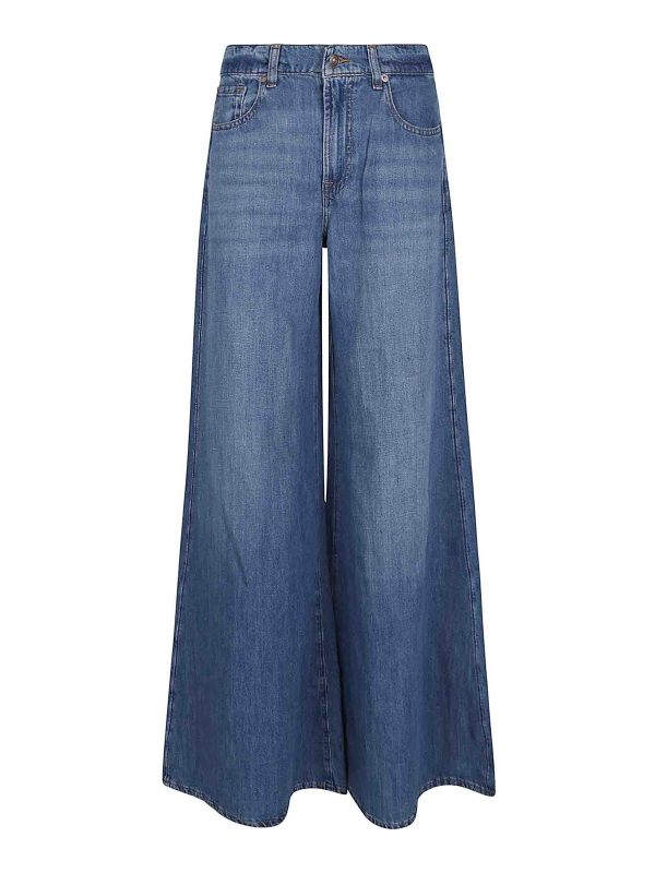 7 For All Mankind Jean Bootcut - Bleu