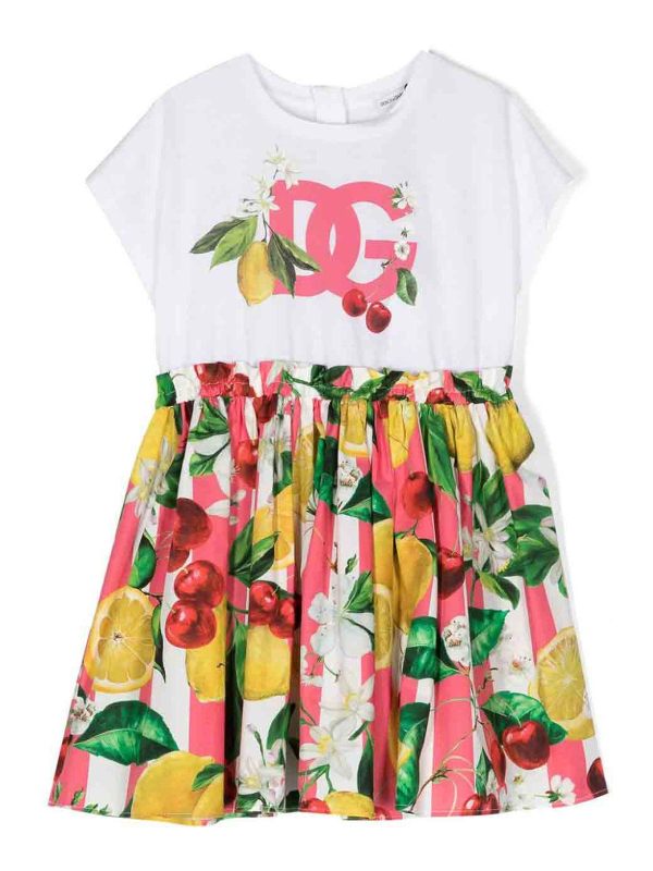 Dolce & Gabbana Jr Robe Au Genou - Multicolore