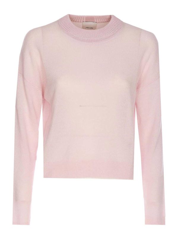 Allude Pull Col Rond - Rose