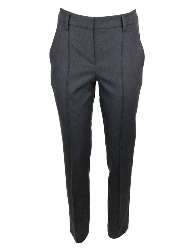 Brunello Cucinelli Pantalons Décontractés - Gris