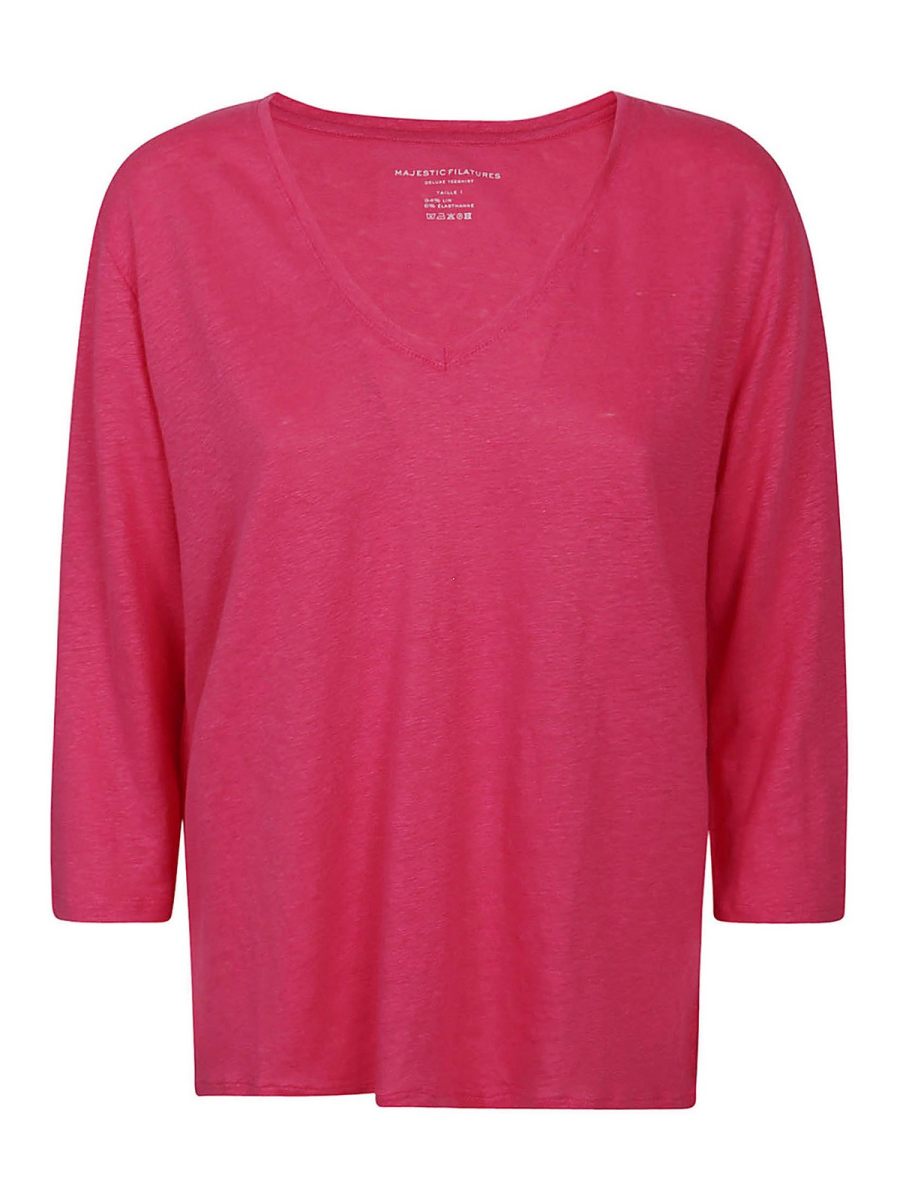 Majestic Filatures T-Shirt - Fuchsia