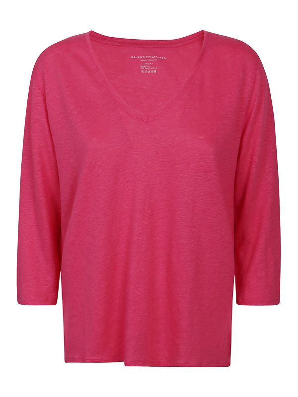 Majestic Filatures T-Shirt - Fuchsia