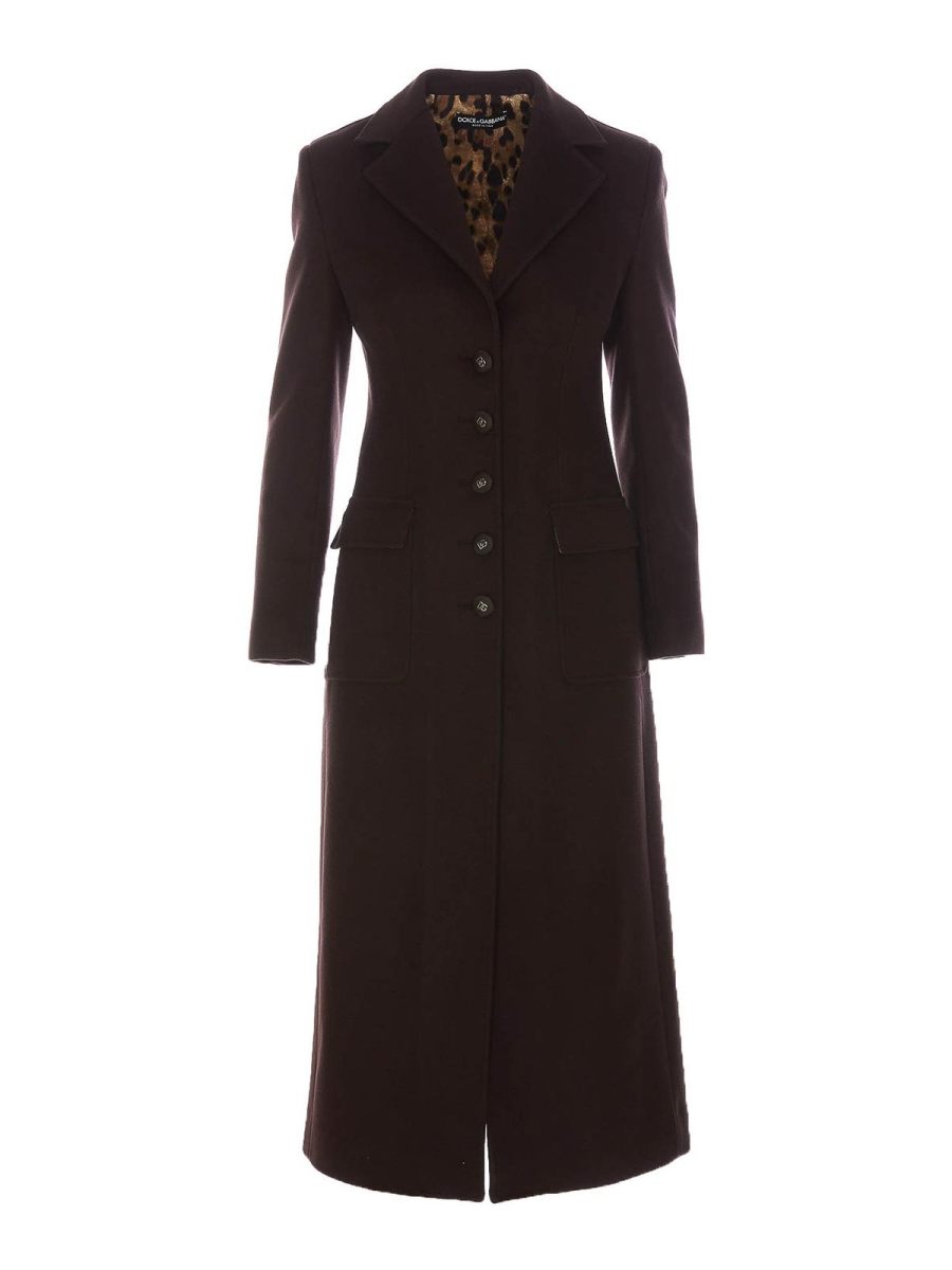 Dolce & Gabbana Manteau Court - Marron