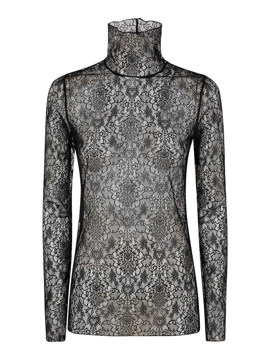 Yohji Yamamoto Pull Col Roulé - Noir