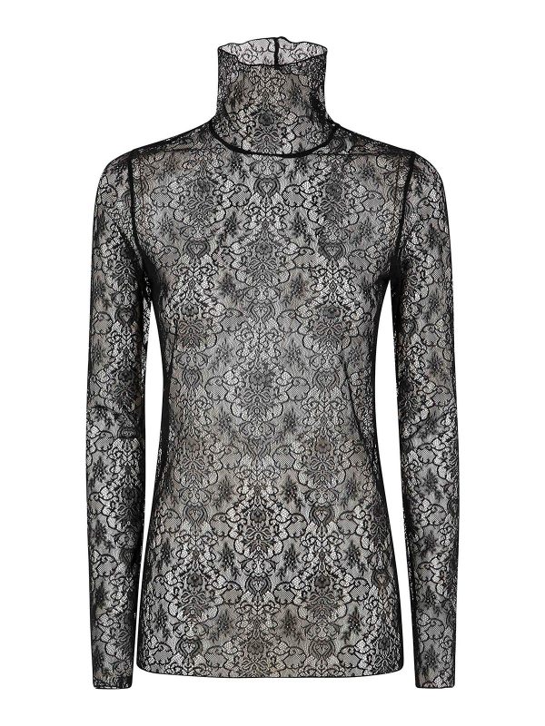 Yohji Yamamoto Pull Col Roulé - Noir