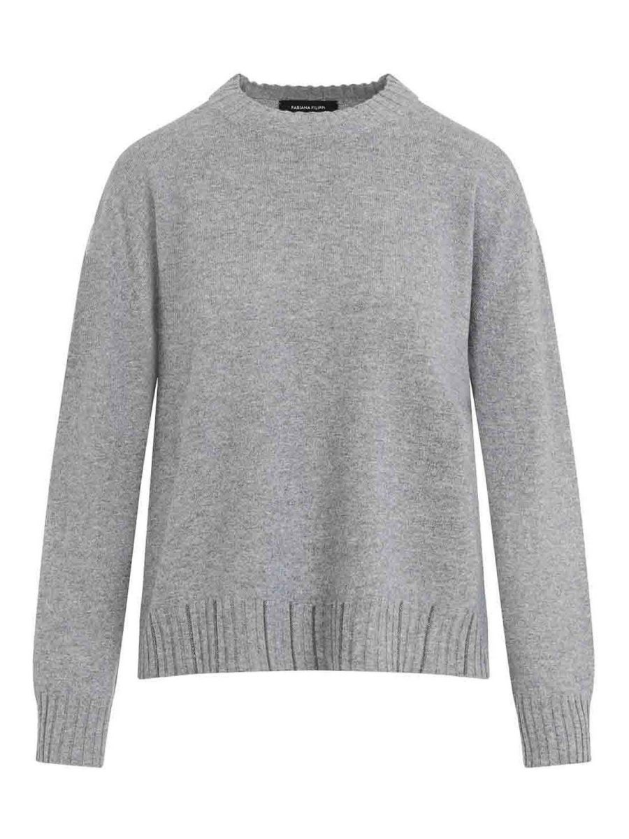 Fabiana Filippi Pull Col Rond - Taupe
