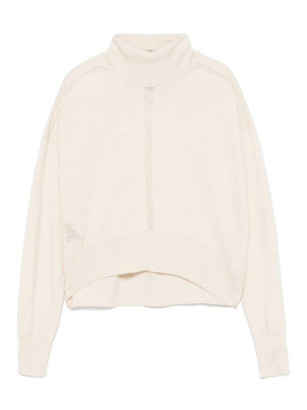 Patrizia Pepe Pull Col Rond - Blanc