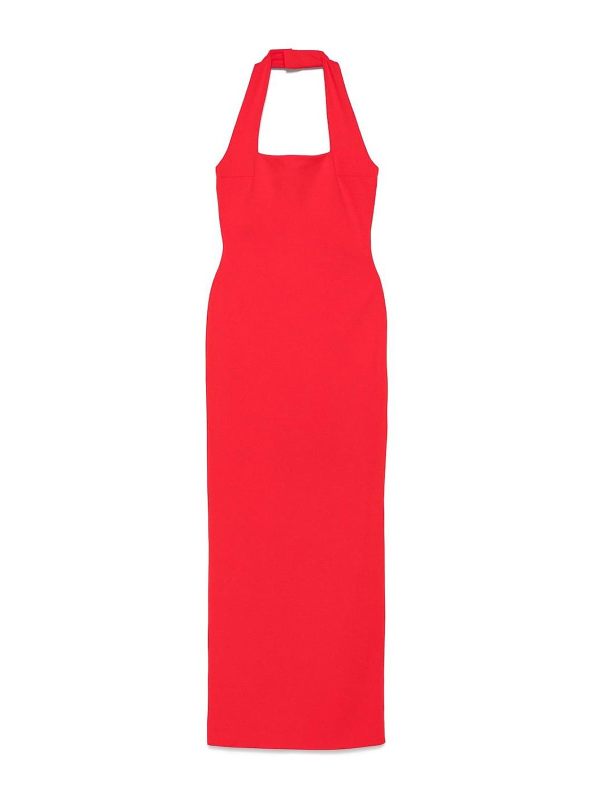 Solace London Maxi Robe - Rouge