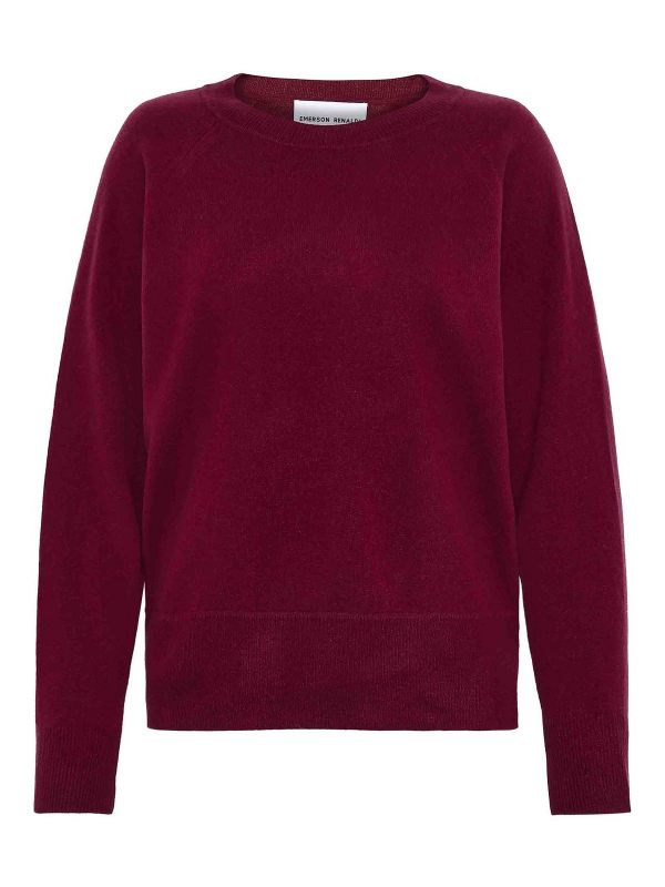 Emerson Renaldi Pull Col Rond - Rouge Brun