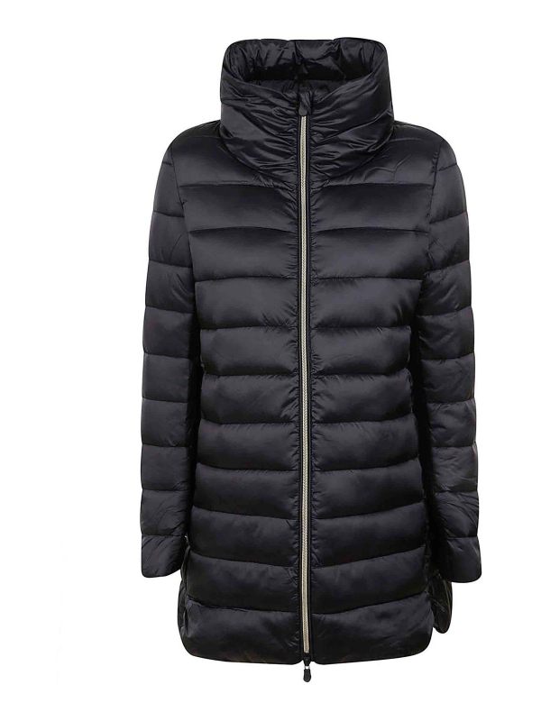 Save the Duck Manteau Au Genou - Noir