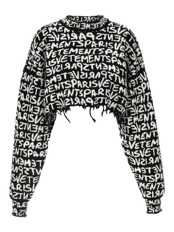 Vetements Pull Col Rond - Blanc