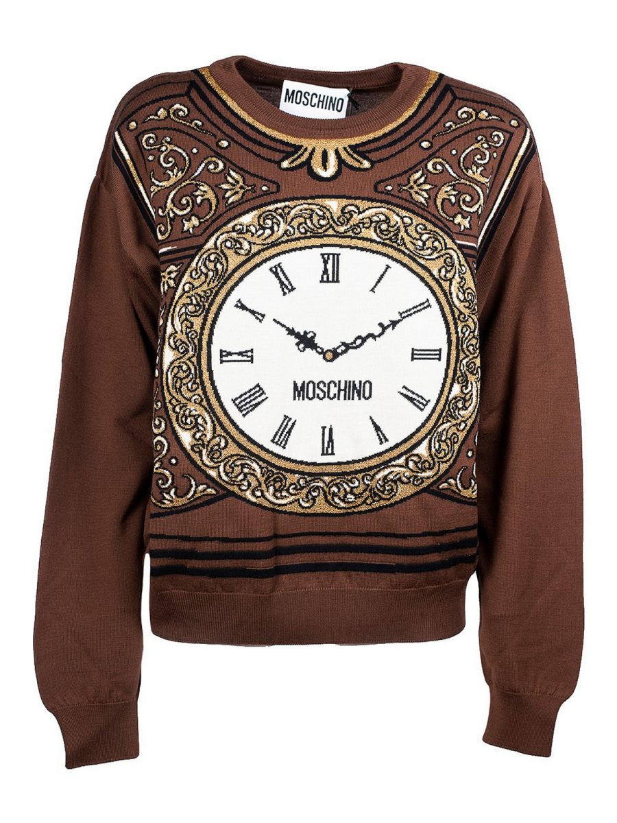 Moschino Pull Col Rond - Multicolore