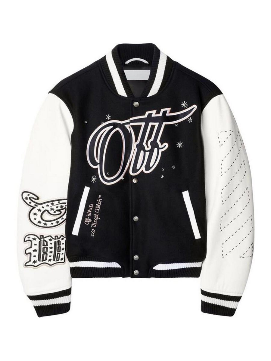 Off-White Blouson En Cuir - Noir
