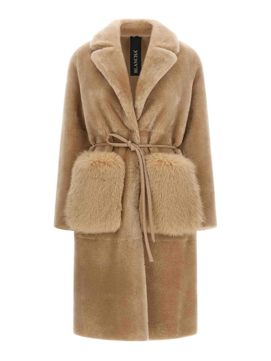 Blancha Manteau Court - Beige