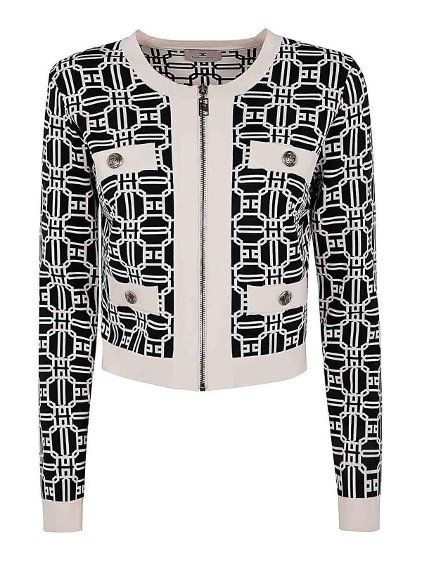 Elisabetta Franchi Pull Col Rond - Noir