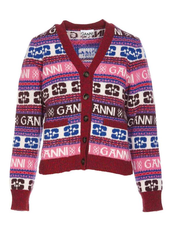 Ganni Cardigan - Multicolore
