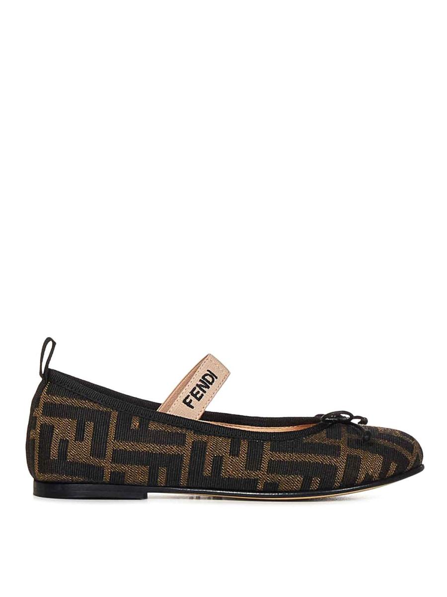 Fendi Jr Ballerines - Noir