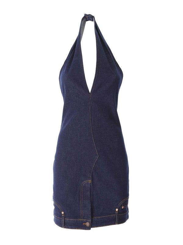 Moschino Jeans Maxi Robe - Bleu