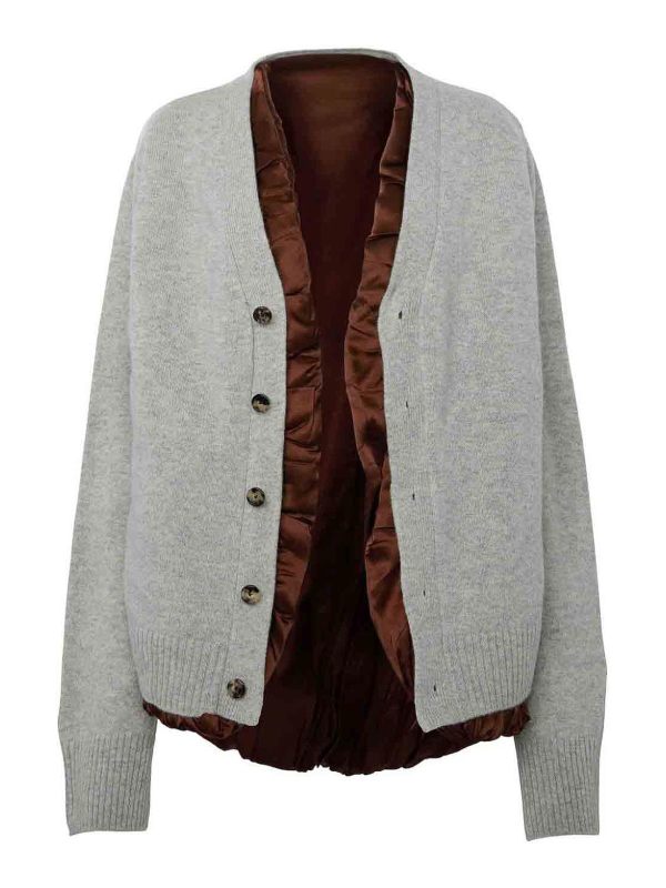 J. W. Anderson Cardigan - Gris Clair