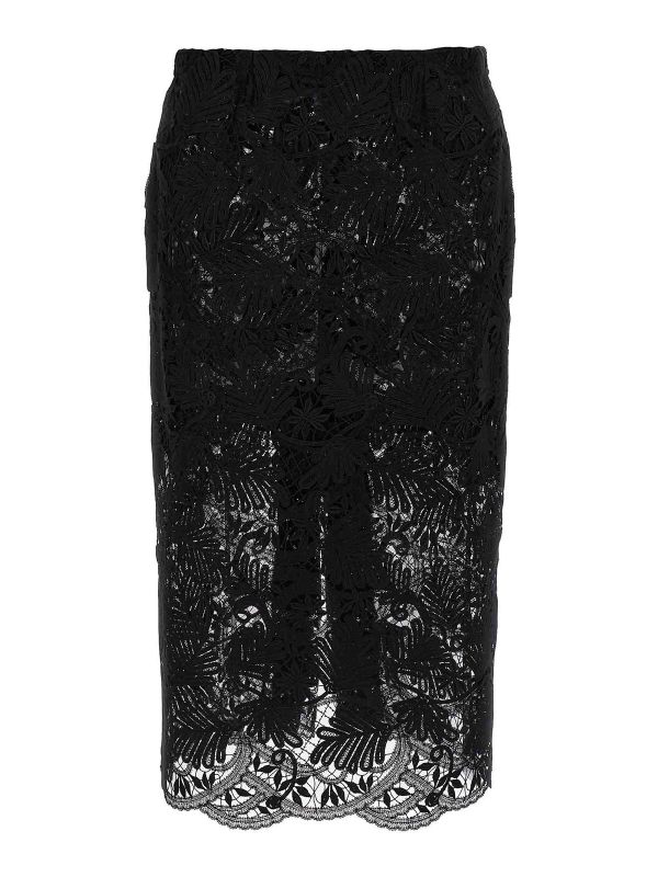 Ermanno Scervino Jupe Midi - Noir
