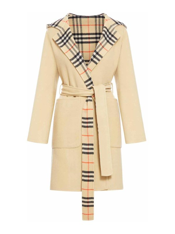 Burberry Manteau Court - Beige Clair