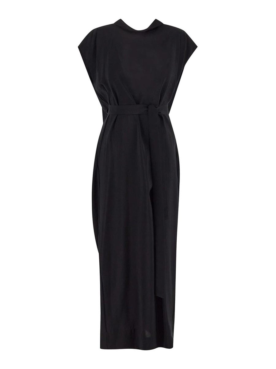 Gentryportofino Robe Au Genou - Noir