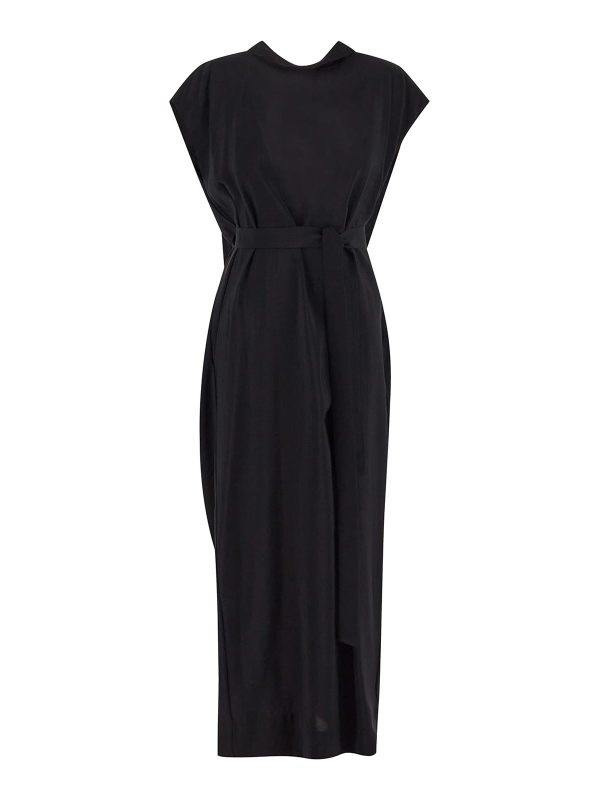 Gentryportofino Robe Au Genou - Noir