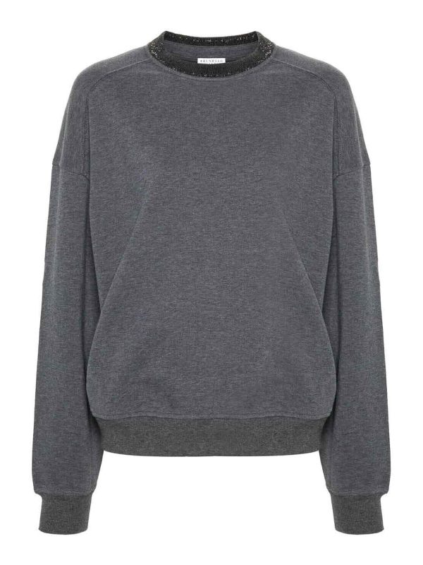 Brunello Cucinelli Sweat-Shirts - Gris Foncé