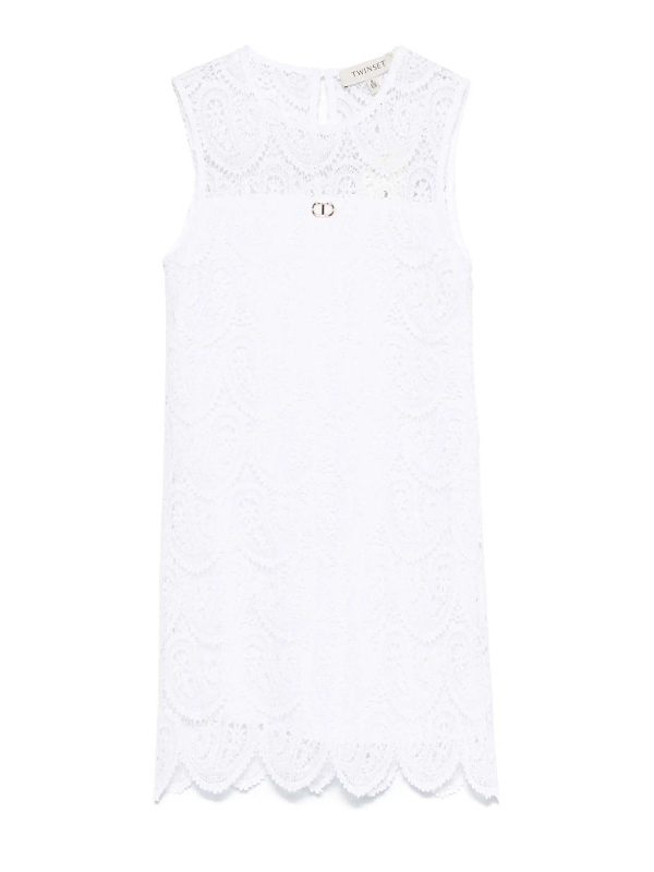 Twinset Robe Au Genou - Argent