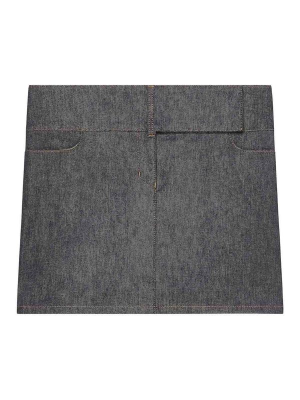 Courreges Mini Jupe - Gris