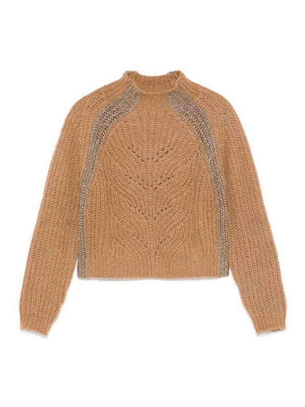 Liu Jo Pull Col Rond - Marron