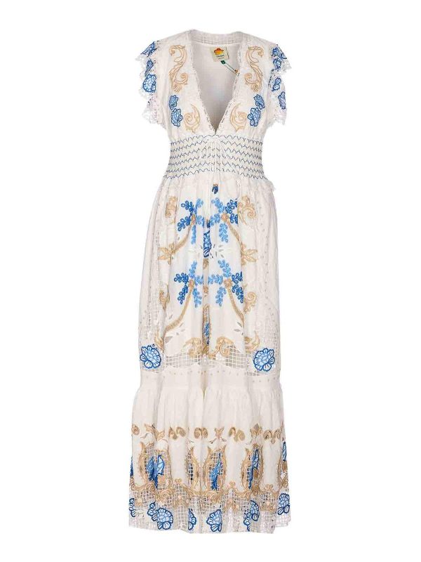 Farm Rio Maxi Robe - Blanc