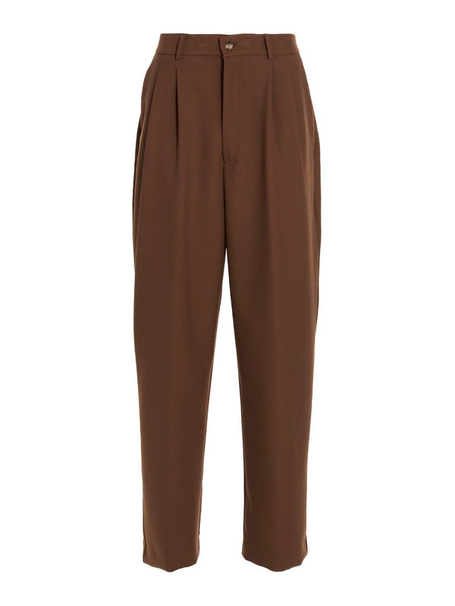 Ombra Milano Pantalon Couturier - Marron